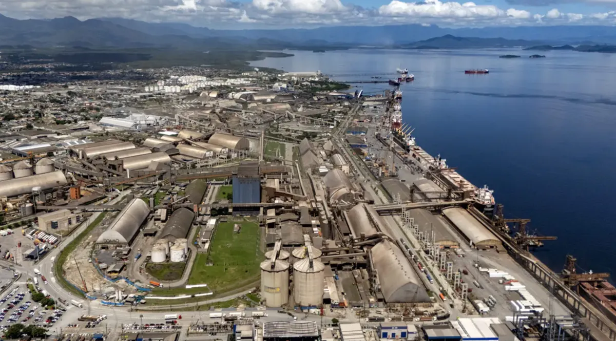 obras do novo moegão no porto de paranaguá