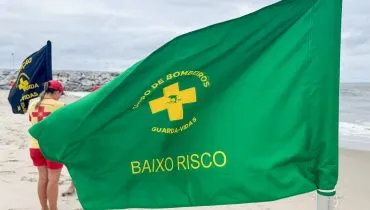 Bombeiros alertam banhistas para atenção às bandeiras de sinalização das áreas seguras para banho no litoral
