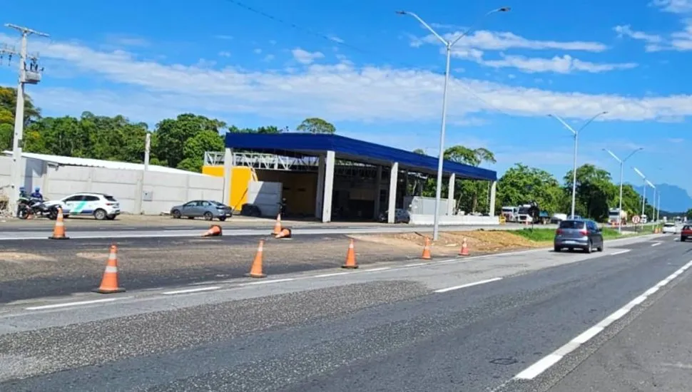 Imagem mostra o novo posto da PRF na BR-277, entre Curitiba e litoral do Paraná.