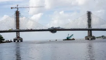 andamento obra ponte de guaratuba
