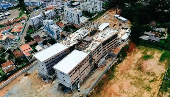 Novo hospital de São José dos Pinhais: obras atingem 32% de execução