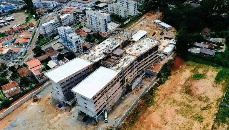 Novo hospital de São José dos Pinhais: obras atingem 32% de execução