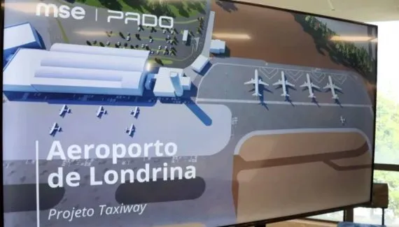 Nova taxiway, no aeroporto, de Londrina, recebe projetos e investimento milionário