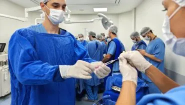 Hospitaldo Trabalhador realiza a primeira aplicação de polilamimina