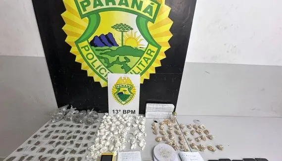 PM prende homem por tráfico de drogas no bairro Ganchinho