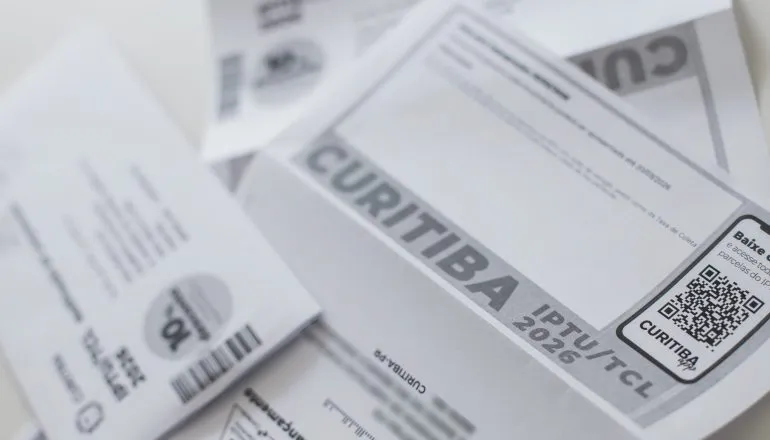 IPTU 2026 de Curitiba vence dia 20 com desconto de 10% para pagamento à vista