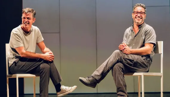 Bruno Mazzeo e Lúcio Mauro Filho apresentam comédia em Curitiba