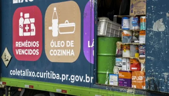 Onde estará o caminhão do lixo tóxico em Curitiba nesta segunda