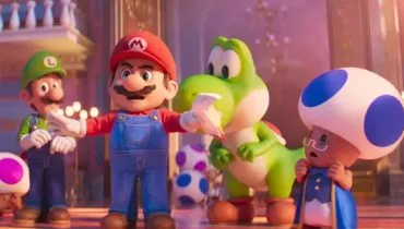 Imagem mostra um trecho de Supermario Galaxy