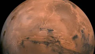 Imagem da Nasa mostra Marte.