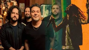 Imagem mostra uma montagem com algumas atrações deste fim de semana em Curitiba: Tributo ao Pearl Jam, Cidade Negra e o melhor do sertanejo raiz.