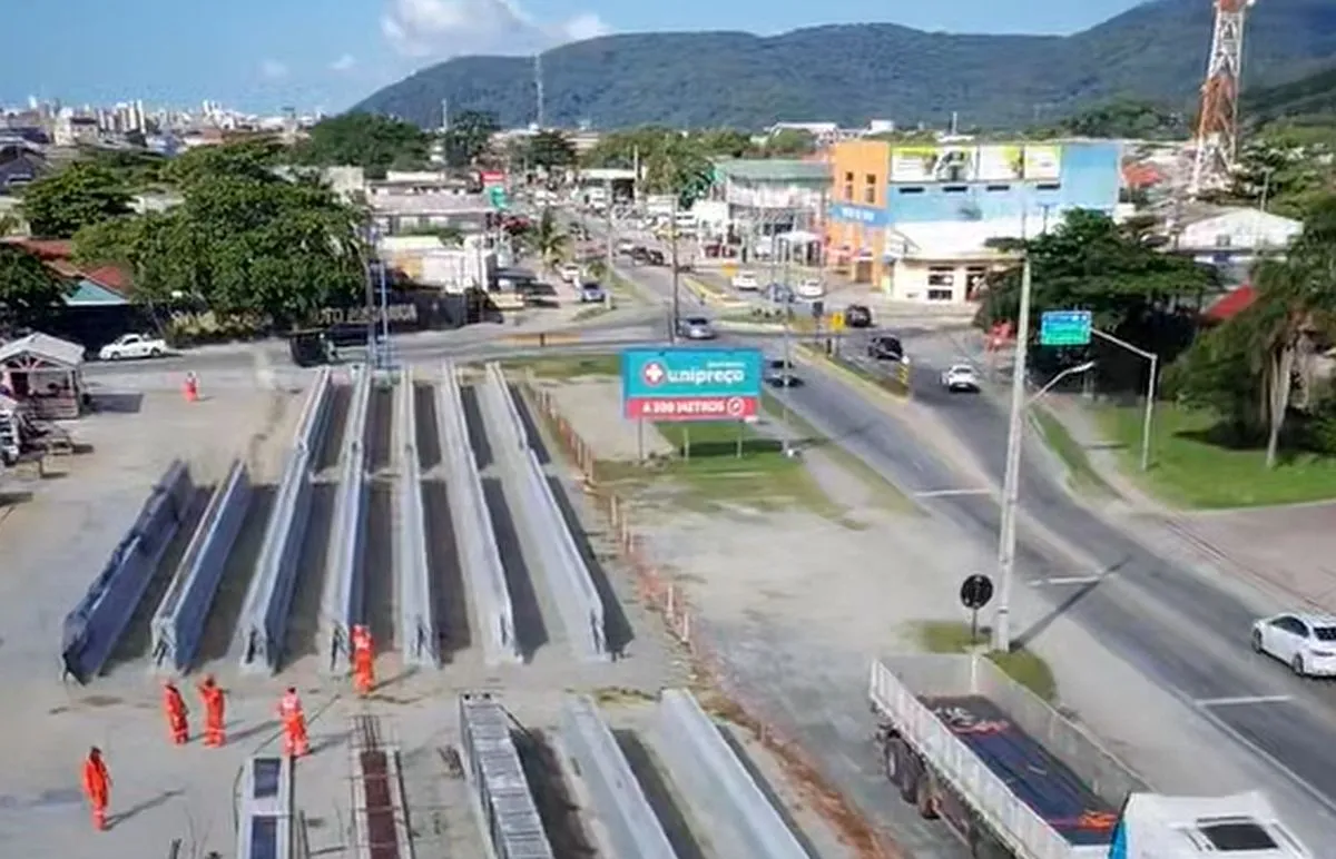 Começa oficialmente construção de novo viaduto na saída de Matinhos