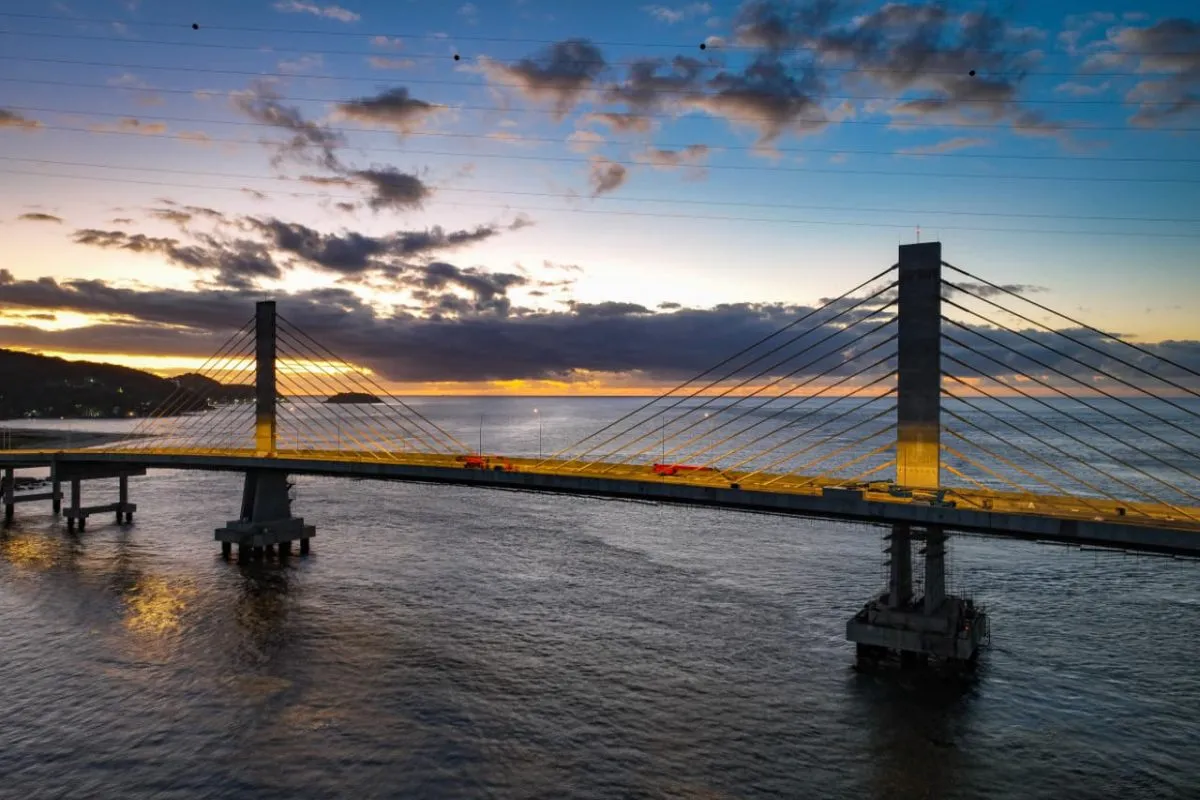ponte de guaratuba, no litoral do Paraná, inaugura em abril