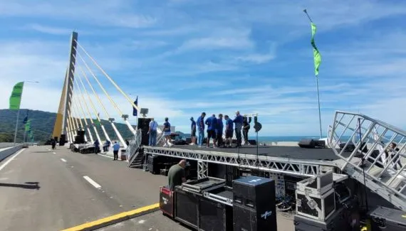 Ponte de Guaratuba ao vivo: como assistir à inauguração nesta sexta?