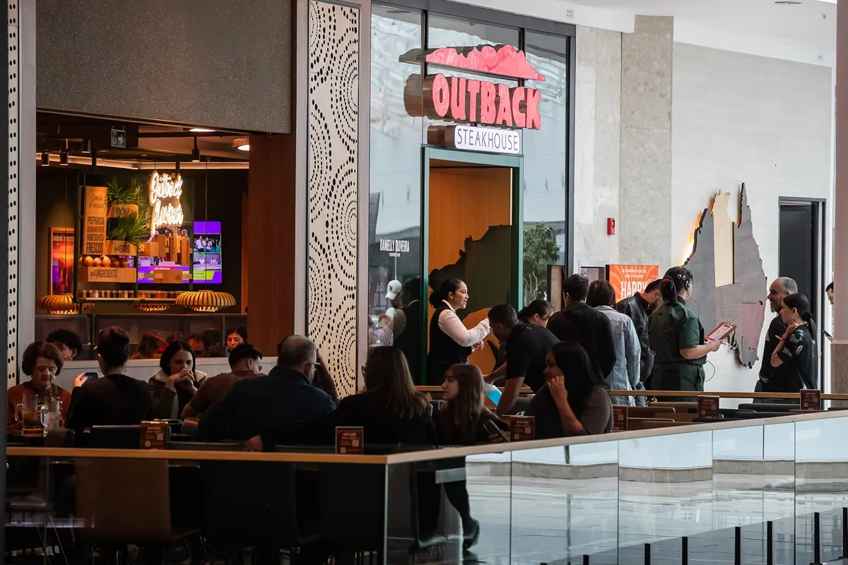 nova loja do outback em curitiba, no shopping palladium