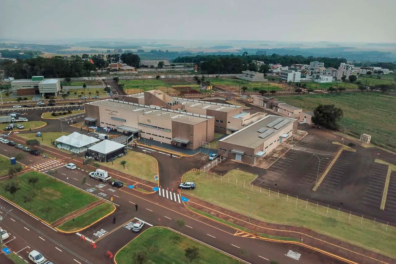Imagem aérea do Hospital Regional de Toledo