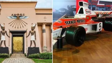 Múmia Tothmea está exposta no Museu Egípcio Rosacruz. Outra atração é a McLaren de Emerson Fittipaldi, perto do Barigui.