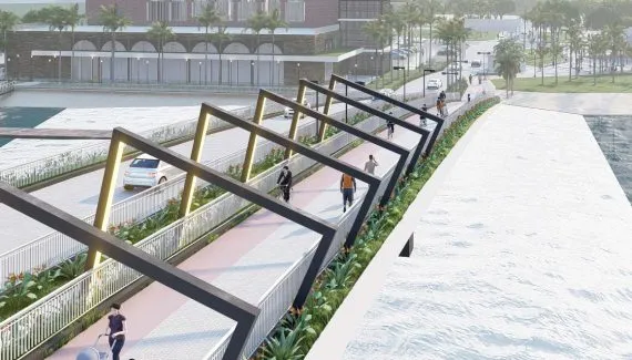 Revitalização da Orla Histórica de Paranaguá avança etapa importante