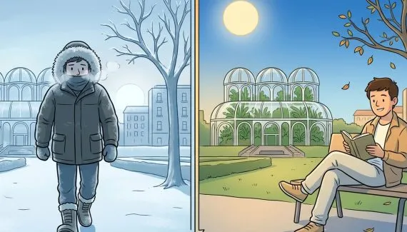 Terça-feira de sol em Curitiba com amplitude térmica gigante