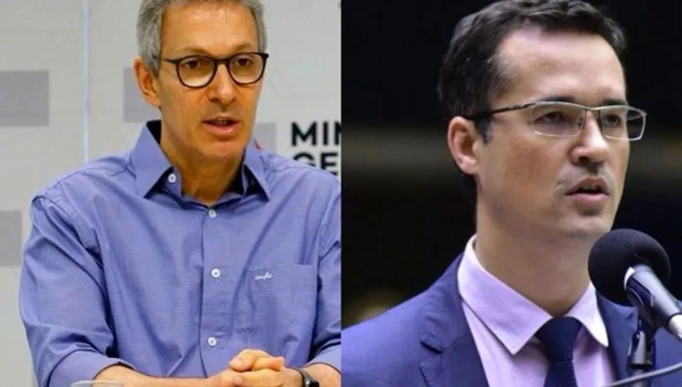 romeu zema critica flávio bolsonaro e novo paraná, representado por deltan dallagnol, critica Zema