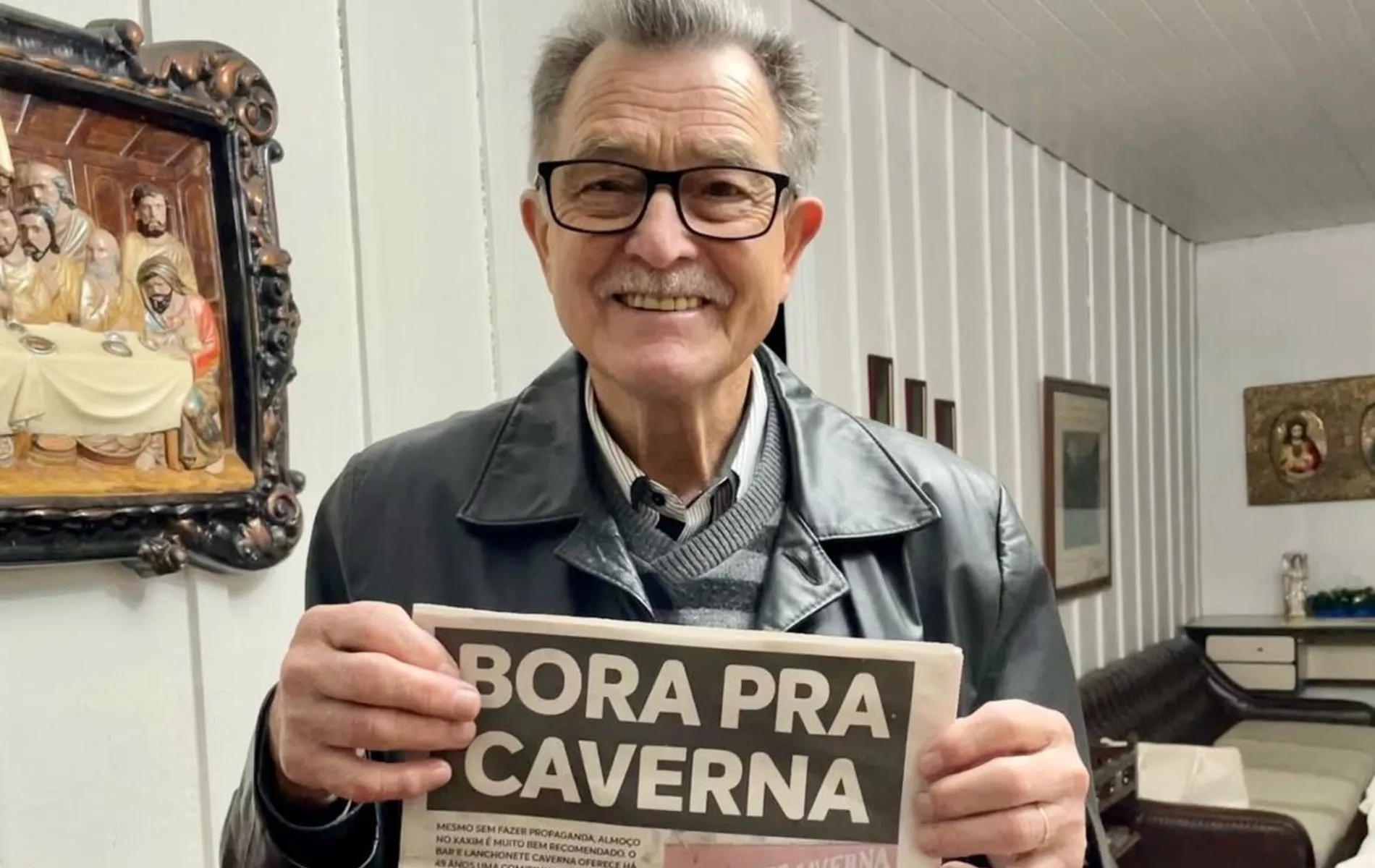 Fundador do Bar do Caverna, Euclides Rebelatto.