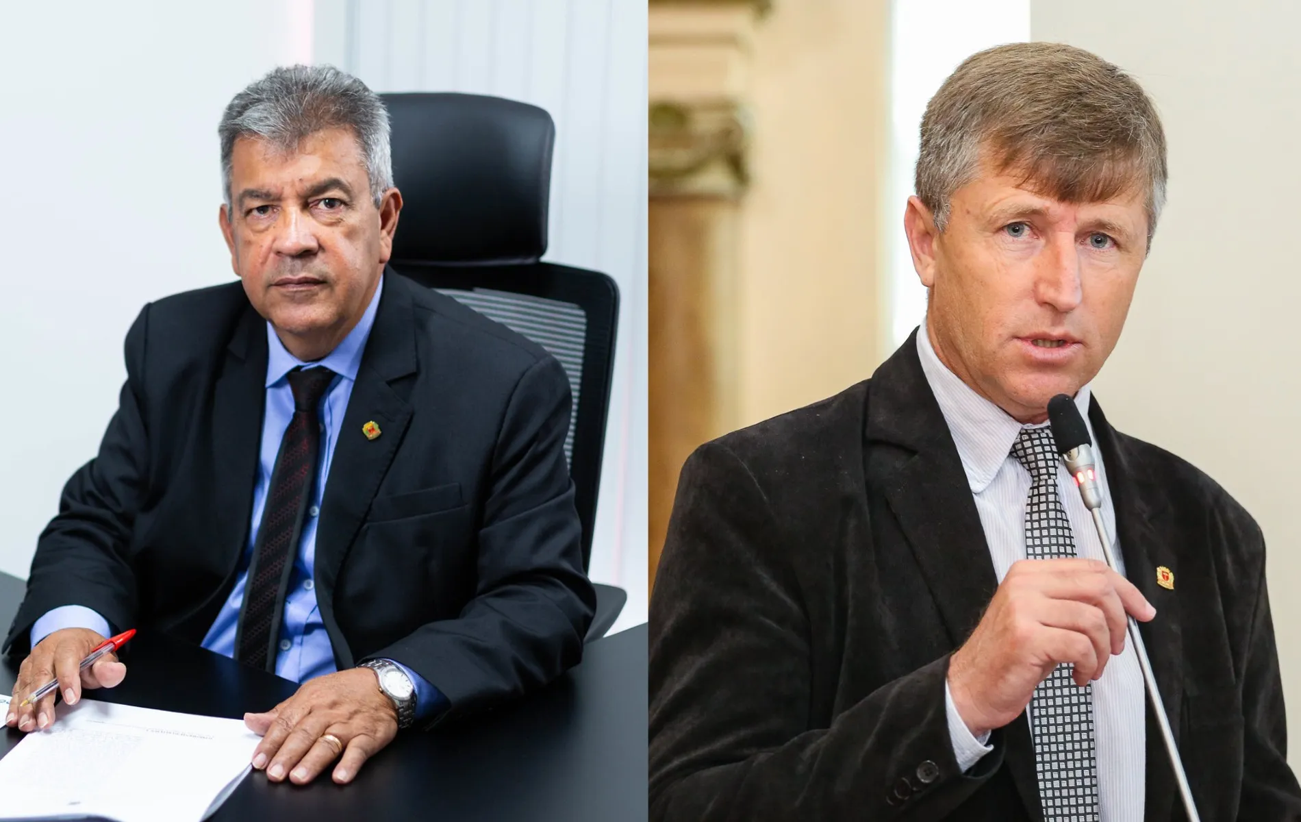 Vereador Toninho da Farmácia (União) e Mauro Bobato (PP).