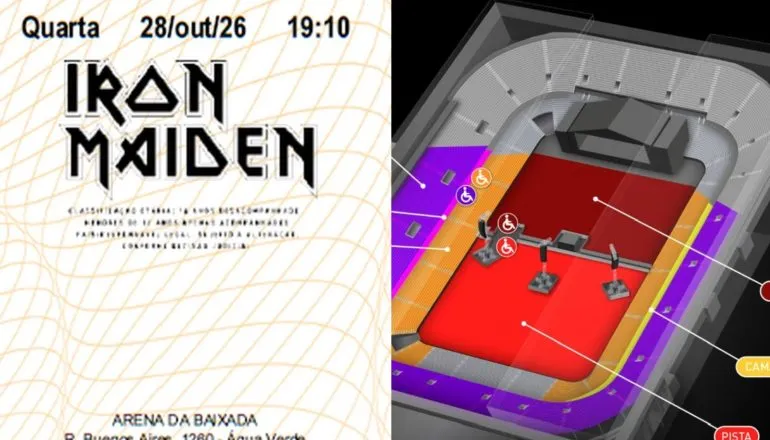 Todos os ingressos para show do Iron Maiden são reservados em menos de 1 minuto