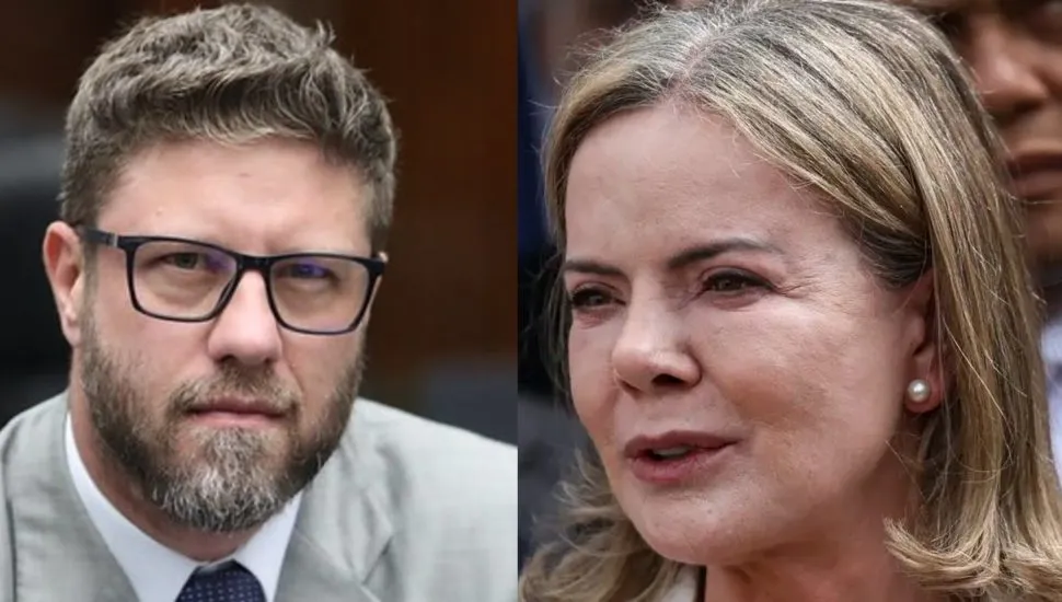 Deputado estadual Requião Filho (PDT) e deputada federal Gleisi Hoffmann (PT).