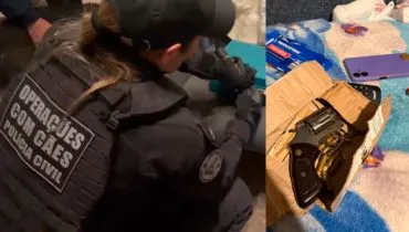 Homem é preso em Curitiba com nove armas de fogo e R$ 78 mil em operação contra grupo criminoso