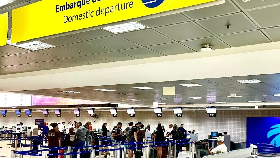 Aeroporto Internacional Afonso Pena, na região metropolitana de Curitiba.