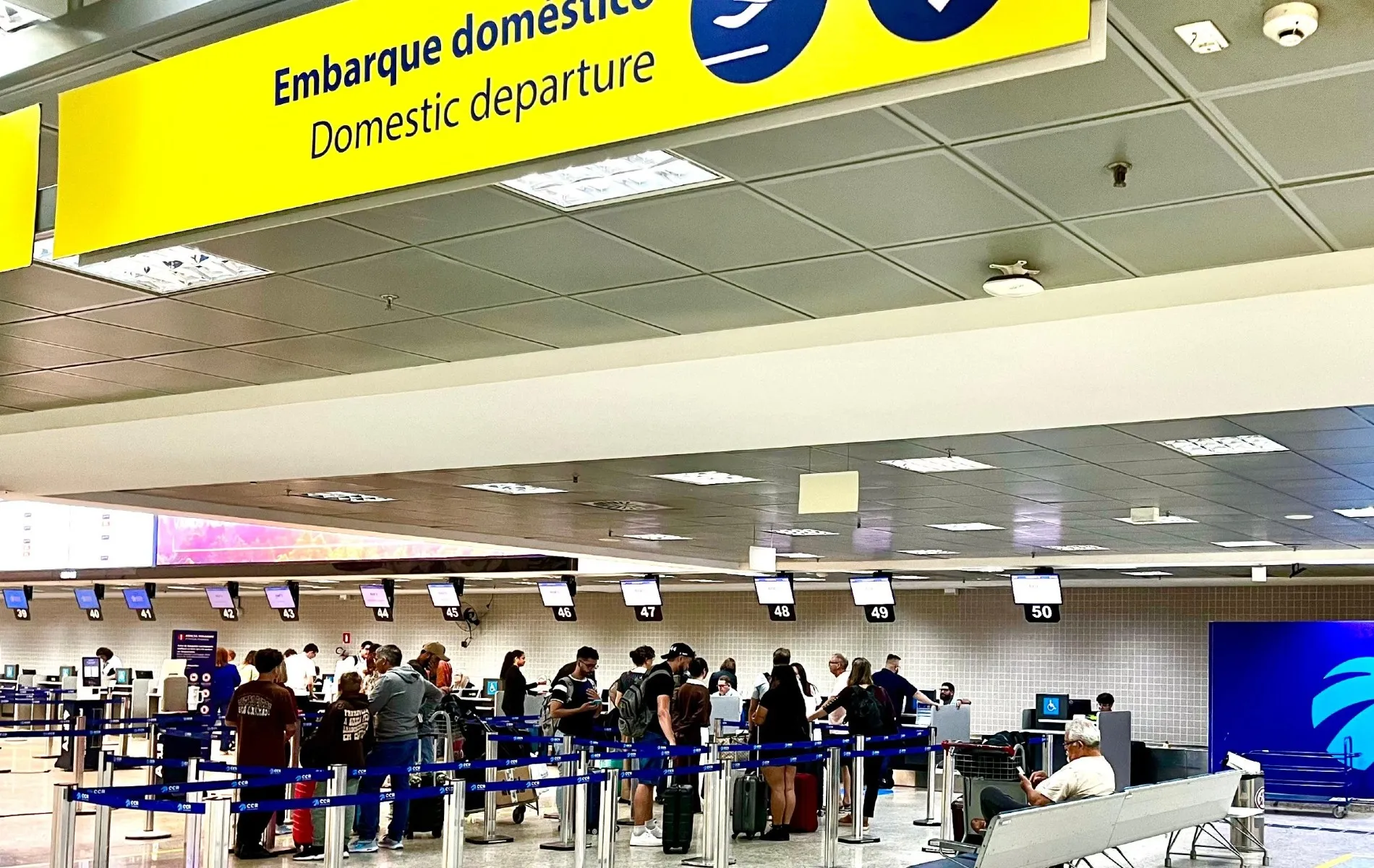 Aeroporto Internacional Afonso Pena, na região metropolitana de Curitiba.