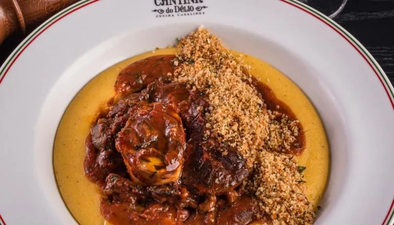 Délio Canabrava ensina receita de Polenta cremosa com Ossobuco