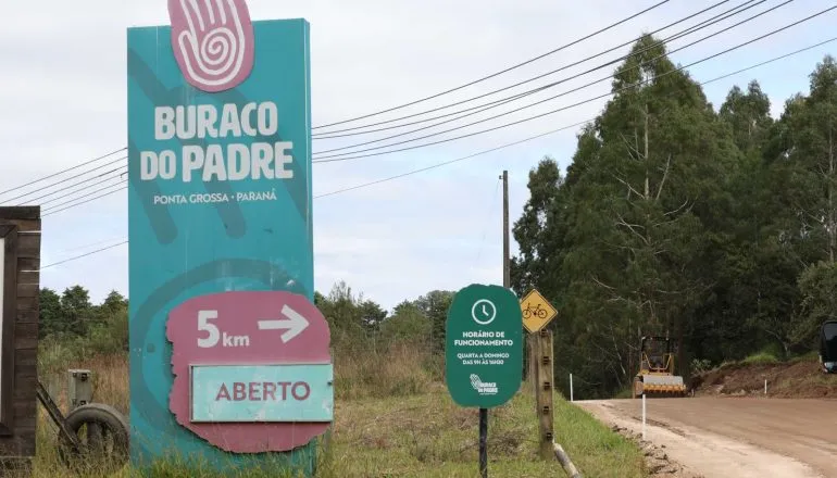 Estrada que dá acesso a ponto turístico famoso de Ponta Grossa será asfaltada