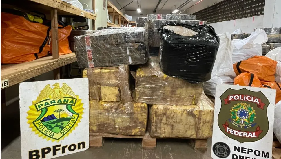 2,6 toneladas de maconha apreendidas pela Polícia Militar no Paraná entre os dias 5 e 6 de junho