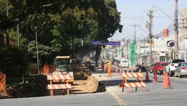 Obras na avenida Arthur Bernardes