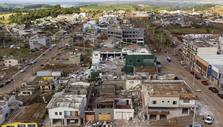 Sete meses após tornado, apenas duas obras foram concluídas em Rio Bonito do Iguaçu