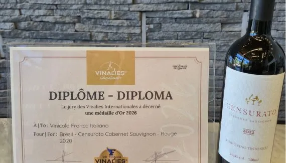 Vinícola de Colombo conquista duas medalhas de ouro na França