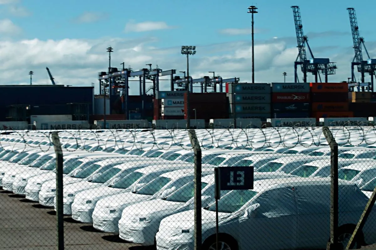 Imagem mostra a exportação a partir do Porto de Paranaguá, no Paraná.