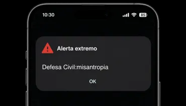 Hackers invadiram o sistema de notificações da Defesa Civil e enviaram alertas falsos para celulares em oito estados brasileiros. Foto: Imagem gerada artificialmente usando o ChatGPT