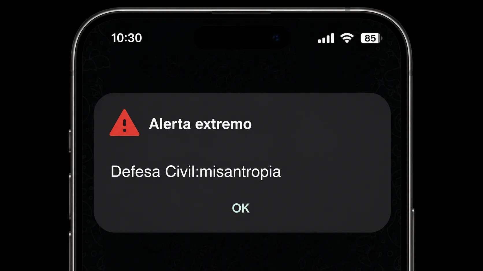 Hackers invadiram o sistema de notificações da Defesa Civil e enviaram alertas falsos para celulares em oito estados brasileiros. Foto: Imagem gerada artificialmente usando o ChatGPT