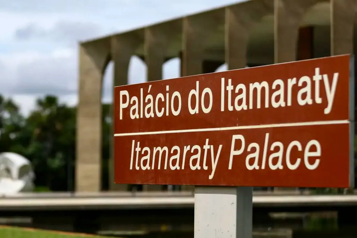 Fachada do ministério de Relações Exteriores.