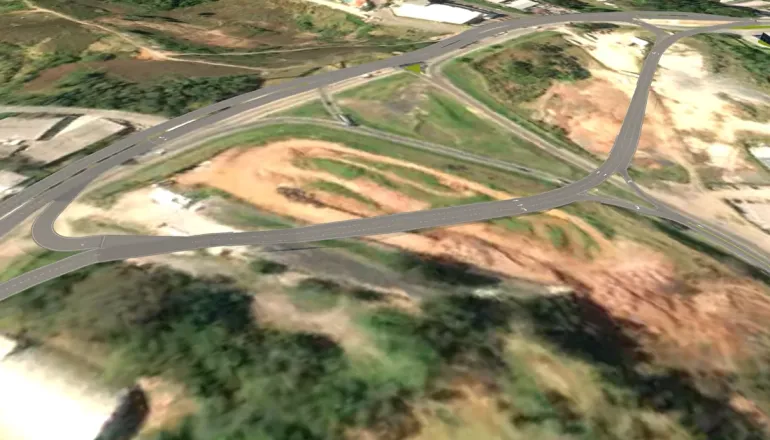 Mega rotatória promete desafogar ligação entre Rodovia da Uva e Contorno Norte