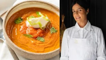 Creme de abóbora com gengibre e maracujá da chef Manu Buffara