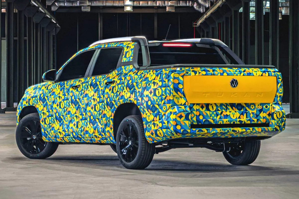 Imagem mostra a traseira da nova Volkswagen Tukan
