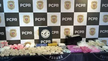 Drogas apreendidas pela Polícia Civil do Paraná