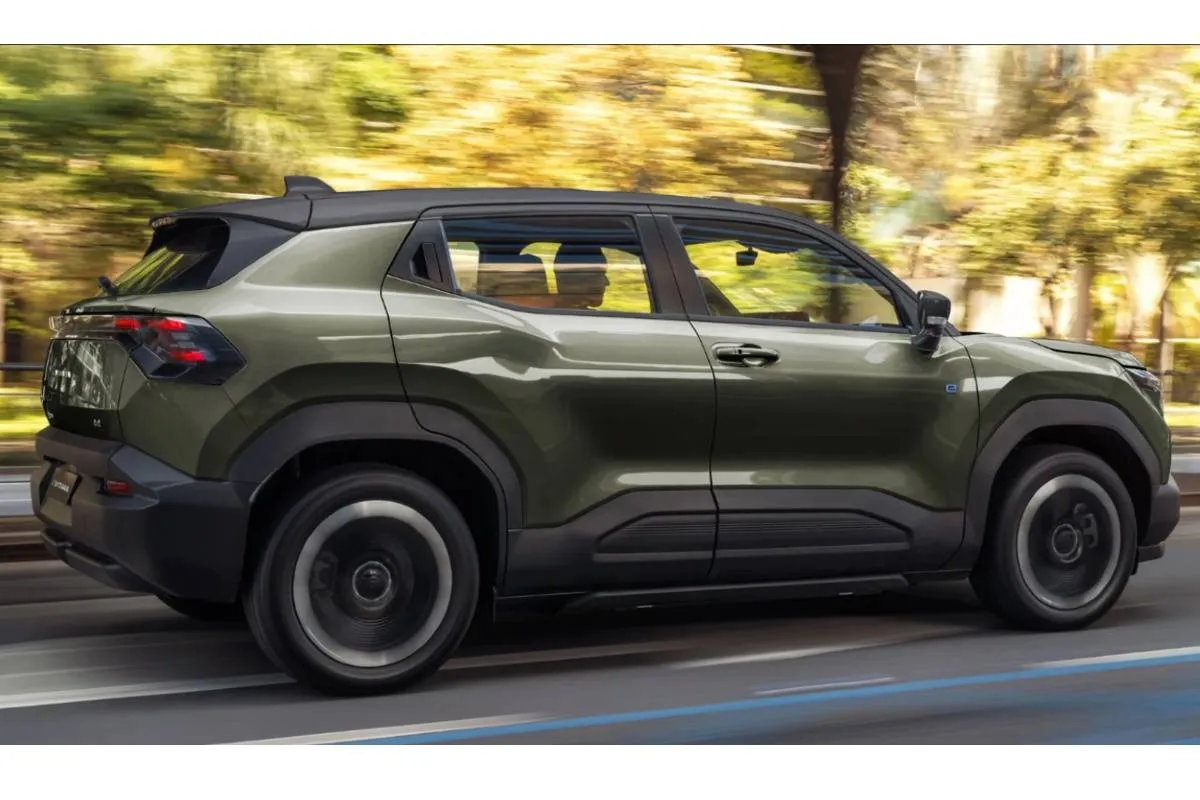 Imagem mostra o Suzuki e-Vitara 4x4 Elétrico