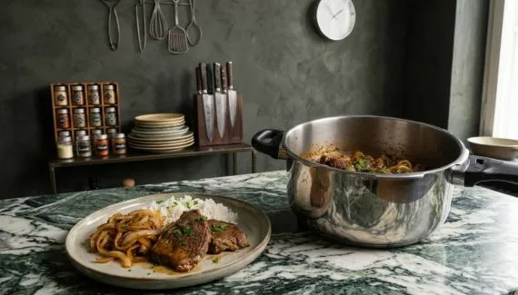 Como fazer bife acebolado na panela de pressão: sem sujeira e sabor incrível