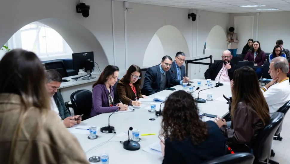 Sessão do Conselho de Ética desta sexta-feira (10) na Câmara Municipal de Curitiba.