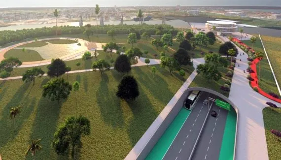 Túnel submerso vai ligar duas cidades em SC. Vídeo dá detalhes da megaobra