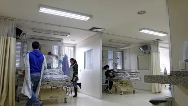 UTI pediátrica do Hospital Pequeno Príncipe, em Curitiba.